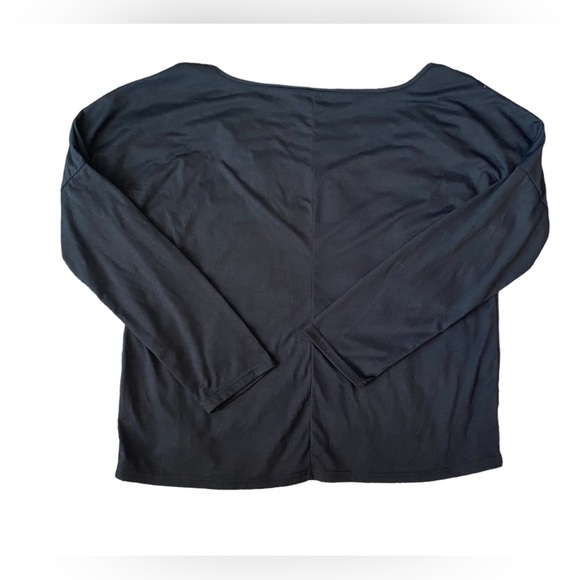 Shein Black Long Sleeve T Shirt Size XL - Picture 3 of 6